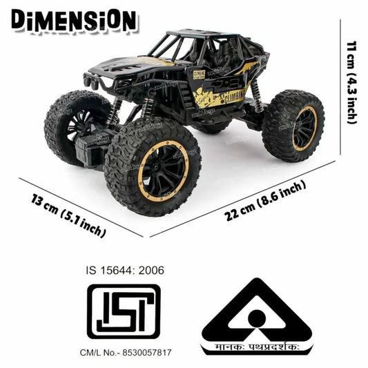 Remote Controlled Rock Crawler Monster Truck Toy Vehicle for Kids.